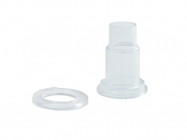 Becken-Schlauchverbinder 27mm - 14, 16, 20 mm - transparent